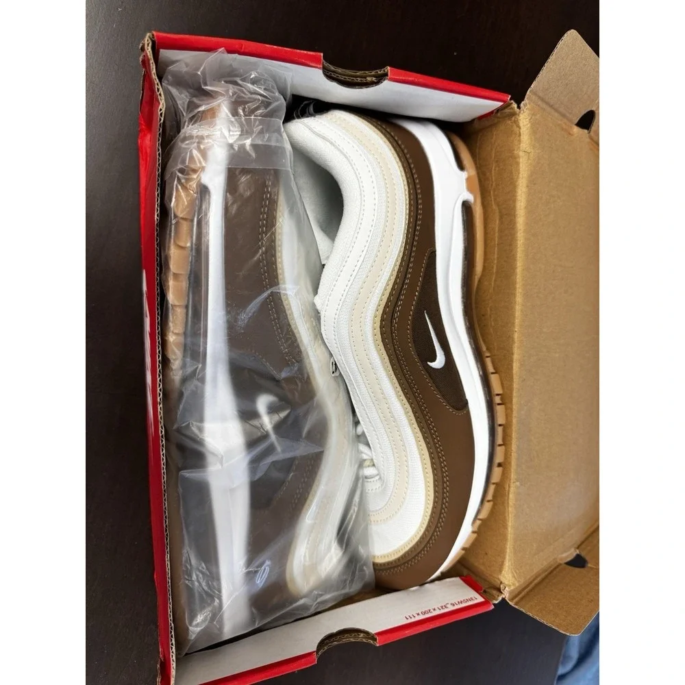Nike Air Max 97 Premium DQ8966-200 Medium Brown Muslin Men's 12.5 NIB - firm